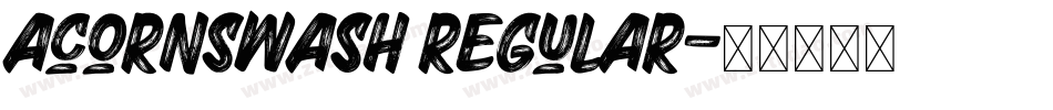 AcornSwash Regular字体转换